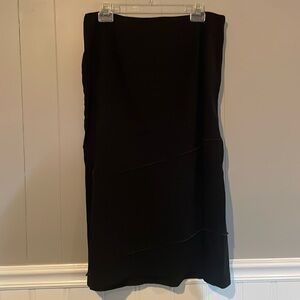 Vintage Faux Suède black skirt size 14